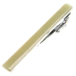 Зажим для галстука камень нефрит светло-зеленый — 