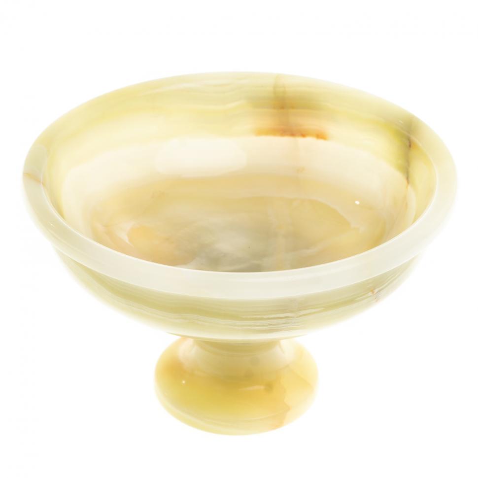 Ваза для фруктов из оникса 12,5х12,5х8 см фото 1 — 