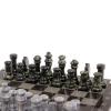Шахматы с гравировкой "Турнирные" доска 36х36 змеевик серый мрамор фото 3 — 