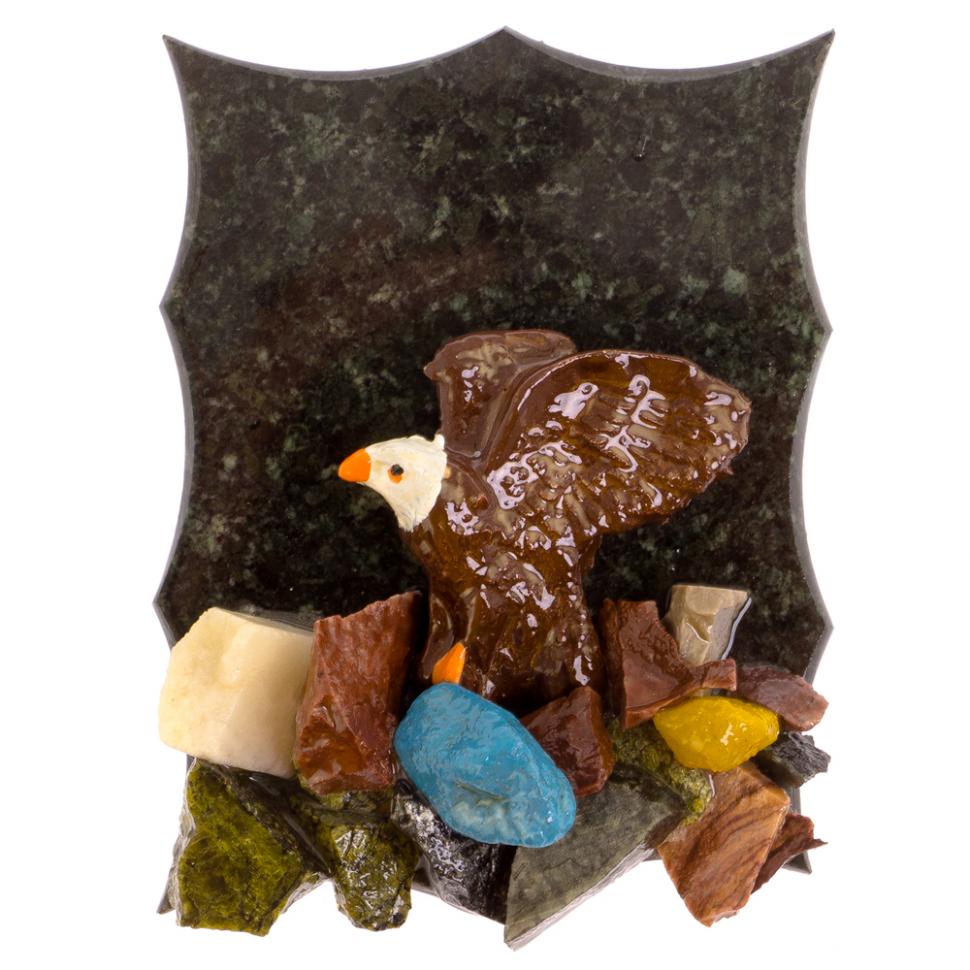 Магнит сувенирный "Орел" змеевик фото 1 — 