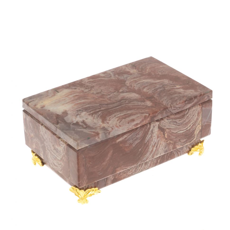 Шкатулка из лемезита 11,5х7х5 см фото 1 — 