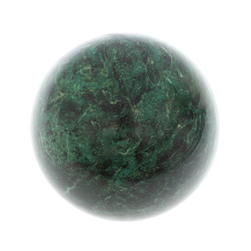 Шар из шабровского змеевика 11,5 см фото 1 — 