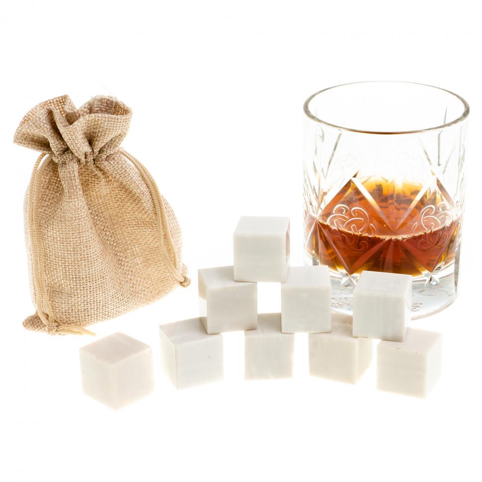 Камни для охлаждения виски 9 кубиков мрамор газганский фото 1 — 