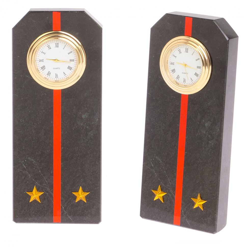 Часы "Погон лейтенант МП ВМФ" из змеевика фото 1 — 