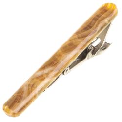 Зажим для галстука с камнем оникс — 