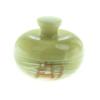 Шкатулка из оникса "Яблоко" зеленая 7,7х7,7х6,2 см (3) фото 1 — 
