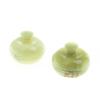 Шкатулка из оникса "Яблоко" зеленая 7,7х7,7х6,2 см (3) фото 3 — 