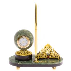 Визитница с часами из жадеита — 