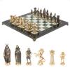 Шахматы из бронзы "Викинги" мрамор змеевик фото 1 — 