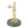 Бронзовая статуэтка "Фемида" на подставке из нефрита 10х10х15 см фото 3 — 