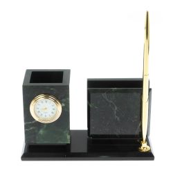 Письменный мини-набор из нефрита и долерита — 