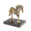 Статуэтка из бронзы "Единорог" камень долерит фото 2 — 