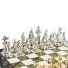 Шахматы "Дон Кихот" доска 40х40 см камень мрамор змеевик фото 3 — 