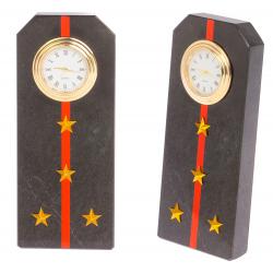 Часы &quot;Погон капитан МП ВМФ&quot; из змеевика — 