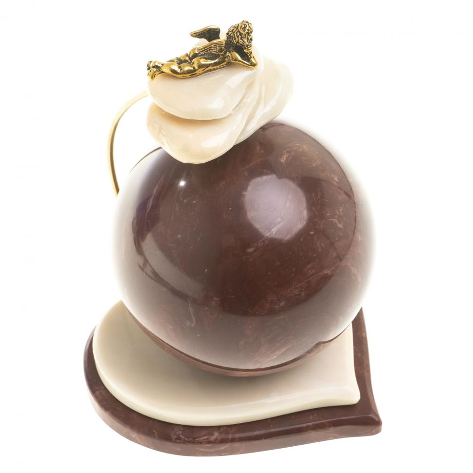 Сувенир Шар Антистресс "Ангел" камень лемезит фото 1 — 