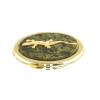 Зеркальце овальное из змеевика с прямой ящерицей цвет золото фото 1 — 