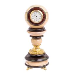 Настольные часы &quot;Шар Антистресс&quot; 10 см на подставке из мрамора — 