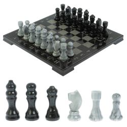 Шахматы &quot;Турнирные&quot; доска 33х33 см мрамор гранит — 