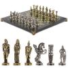 Шахматы сувенирные Александр Македонский" доска 36х36 см камень змеевик фото 1 — 