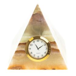 Декоративные часы из оникса «Пирамида» 10×10×11 см (4) — 