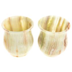 Набор стаканов 2 шт в футляре камень оникс 6,2х7 см 100 мл (2,5х3) — 