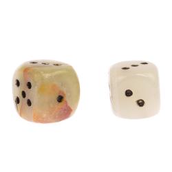 Кубики игральные из оникса 1,9 см 2 шт — 