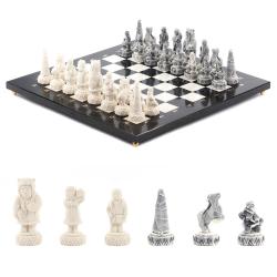 Шахматы сувенирные &quot;Северные народы&quot; доска 40х40 см камень мрамор — 