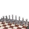 Шахматы "Стаунтон" из мрамолита 44х44 см лемезит / мрамор фото 3 — 