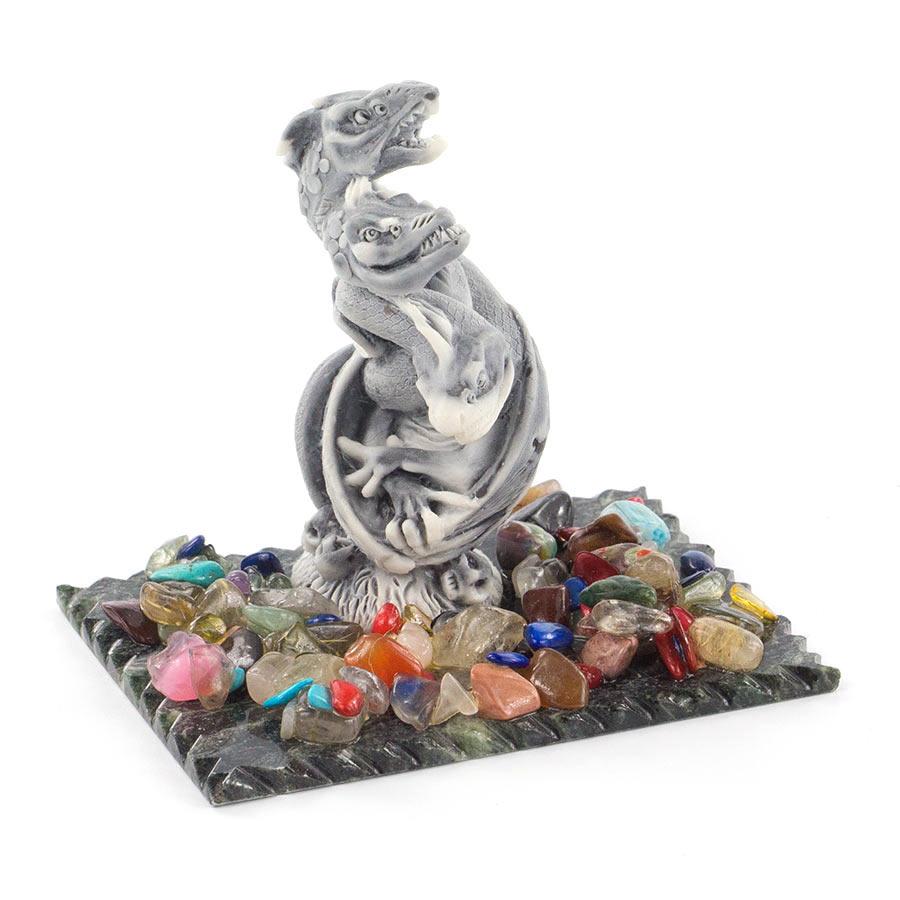 Сувенир "Сказочный змей" из мрамолита фото 1 — 