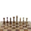 Каменные шахматы "Дебют" 38х38 см оникс ракушечник фото 5 — 