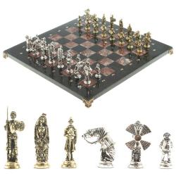 Шахматы &quot;Дон Кихот&quot; доска 36х36 см лемезит змеевик — 