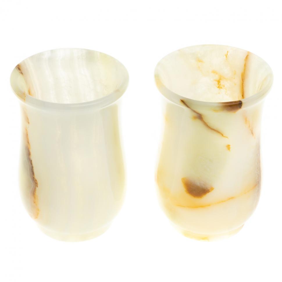 Набор стаканов 2 шт в футляре камень оникс 150 мл 6,2х9,2 см (2,5х4) фото 1 — 