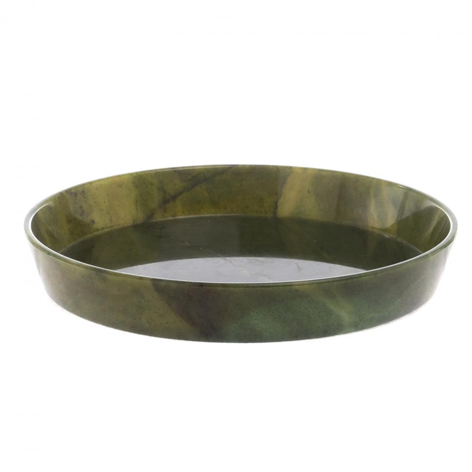 Поднос из нефрита 19,5 см фото 1 — 