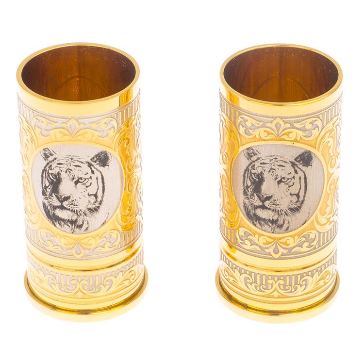 Набор из двух стопок "Тигр" 40 мл Златоуст фото 1 — 
