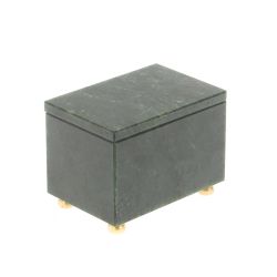 Шкатулка из нефрита 7,5х5х5,5 см — 