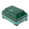Ларец из малахита с хризоколлой "Желание" 13х9х6,5 см фото 4 — 