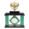 Часы "Герб" из камня амазонит фото 1 — 