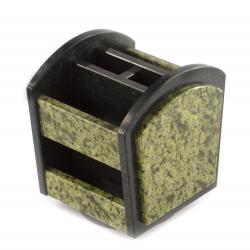 Настольный органайзер камень змеевик вращающийся — 