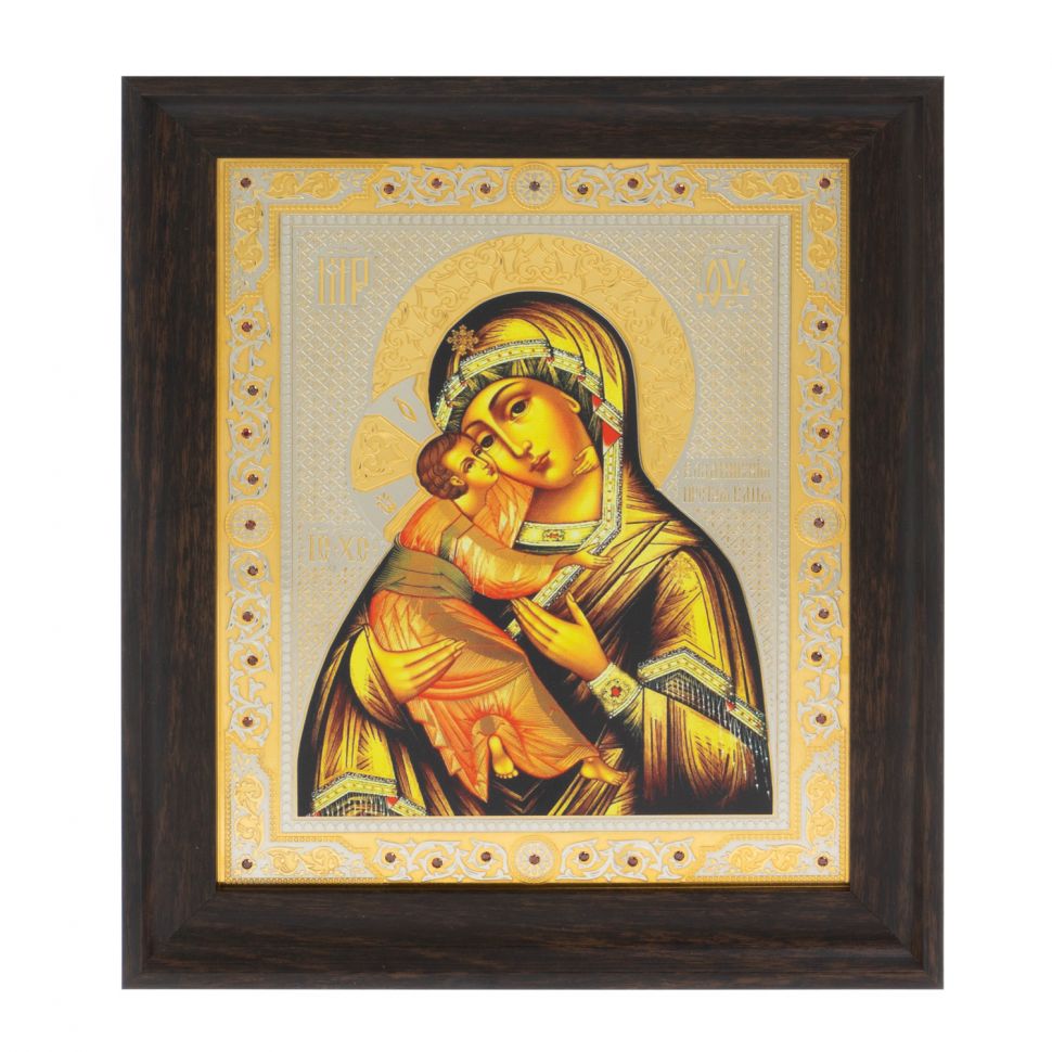 Икона "Владимирская Божья Матерь" 24,5х28,5 см Златоуст фото 1 — 