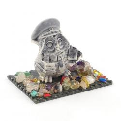 Сувенир &quot;Филин гаишник&quot; из мрамолита — 