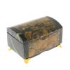 Шкатулка "Сундук" из лиственита и змеевика фото 1 — 