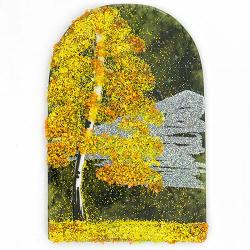 Магнит с рисунком &quot;Арка&quot; большой камень змеевик — 