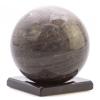Шар из серого обсидиана 10 см на подставке фото 2 — 