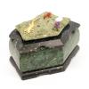 Шкатулка "Корона" малая змеевик 14,5x7x7,5 см фото 3 — 