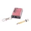 Брелок огниво "Вечная спичка" с накладкой из камня родонит 2,8х1,3х5 см фото 1 — 