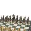 Шахматы бронзовые "Русские" 40х40 см мрамор шабровский змеевик фото 3 — 