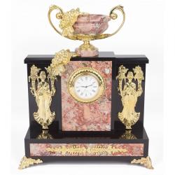 Интерьерные часы из камня и бронзы &quot;Изобилие&quot; креноид — 