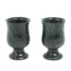 Набор рюмок 2 шт из шабровского змеевика 60 мл / 5х5х8 см фото 1 — 