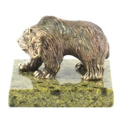 Статуэтка из бронзы и змеевика &quot;Медведица&quot; — 