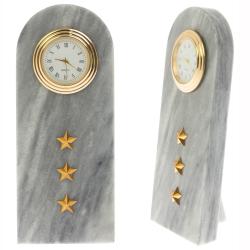 Подарочные часы &quot;Погон старший прапорщик МВД&quot; мрамор — 